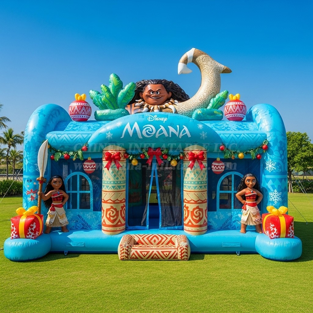T2-8629 Moana Theme Inflatable Bouncer