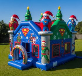 T2-8643 Superhero Christmas Inflatable Bouncer