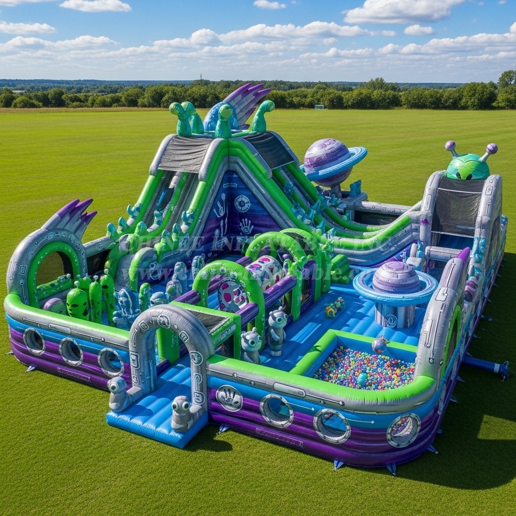 T6-6382 Alien Theme Inflatable Funcity