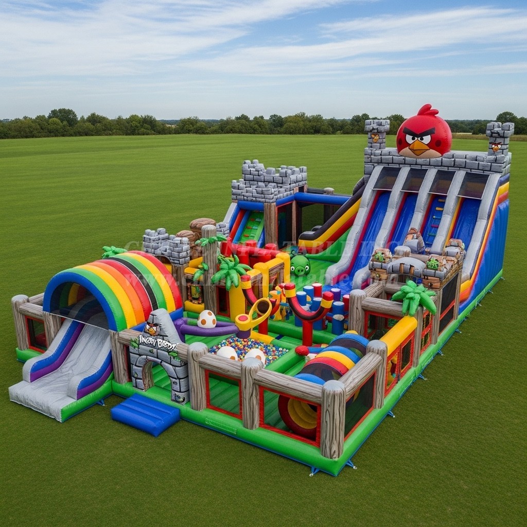 T6-6384 Angry Birds Theme Inflatable Funcity