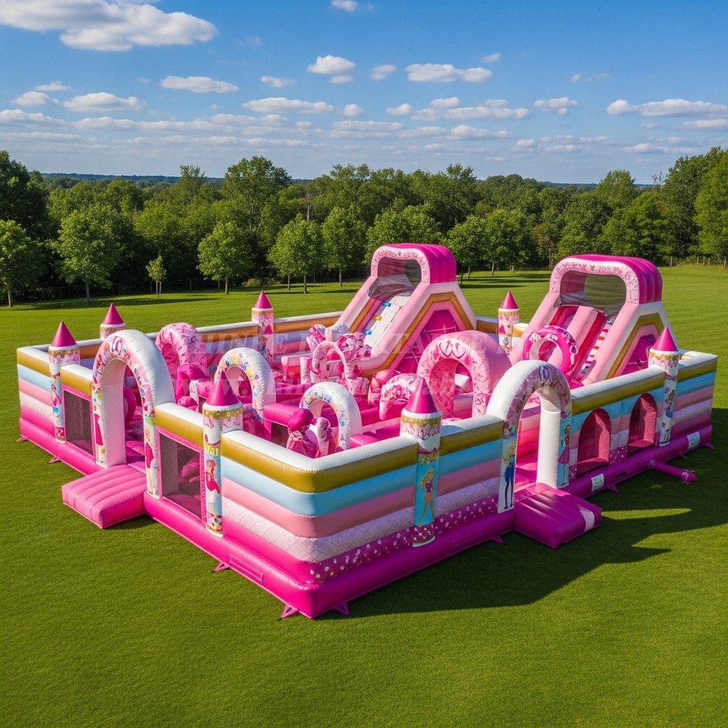 T6-6389 Barbie Theme Inflatable Funcity