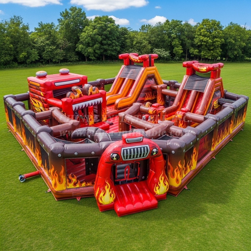 T6-6391 Blaze Monster Theme Inflatable Funcity