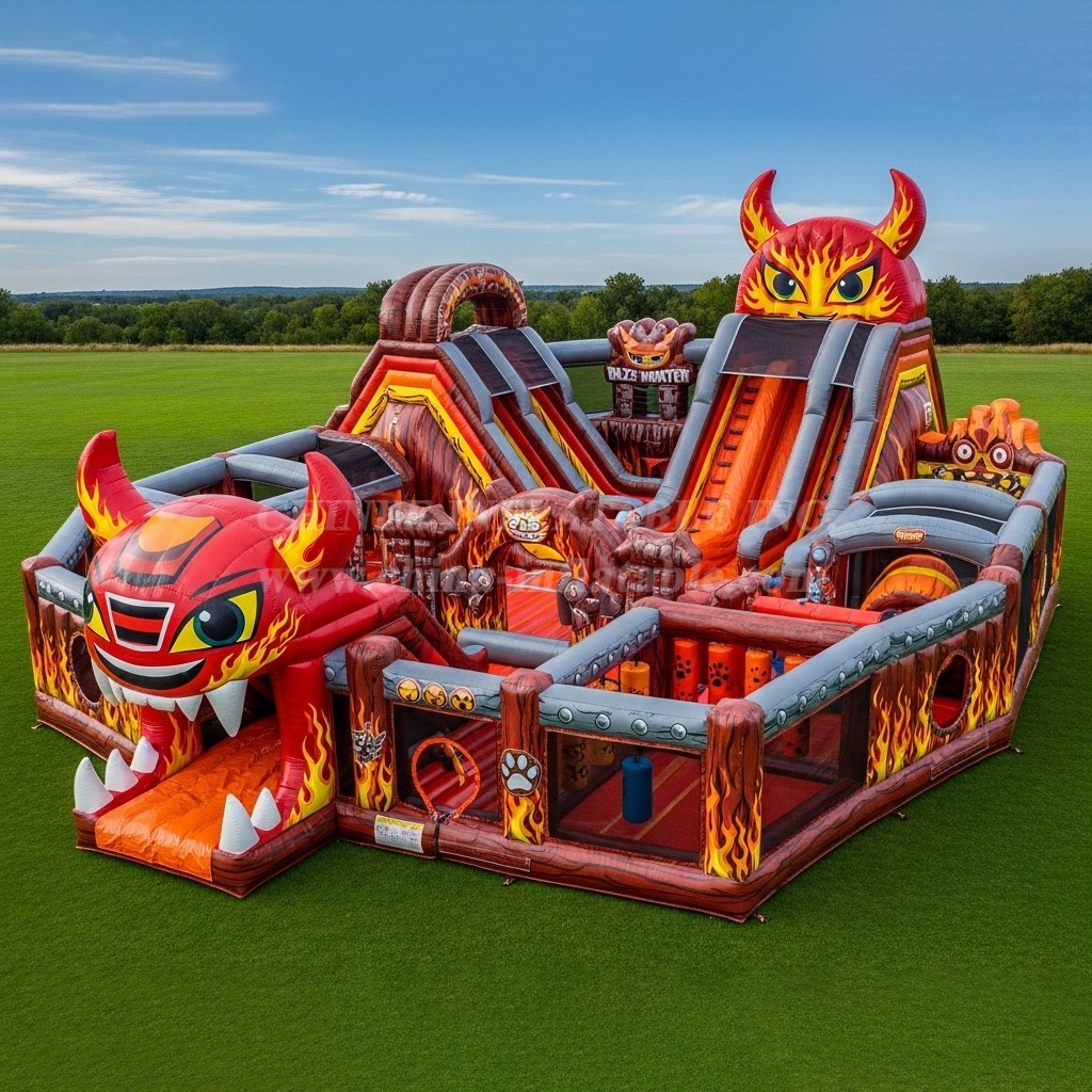 T6-6395 Blaze Monster Theme Inflatable Funcity