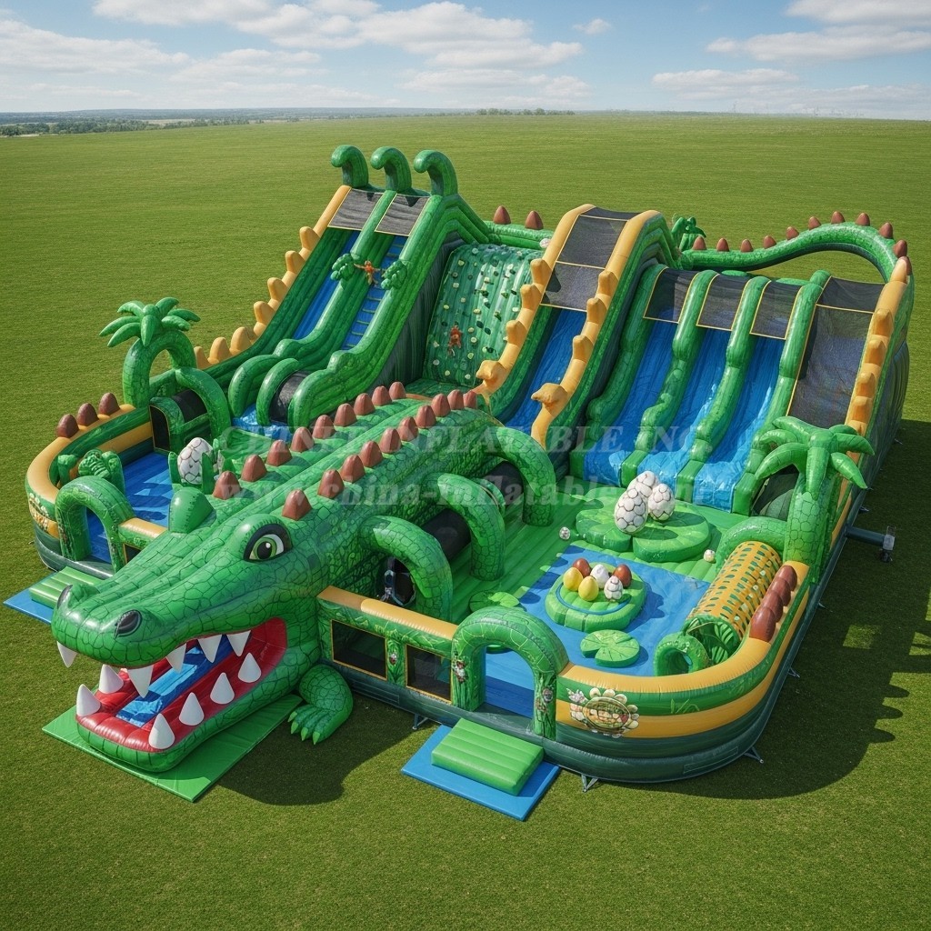 T6-6413 Crocodile Theme Inflatable Funcity
