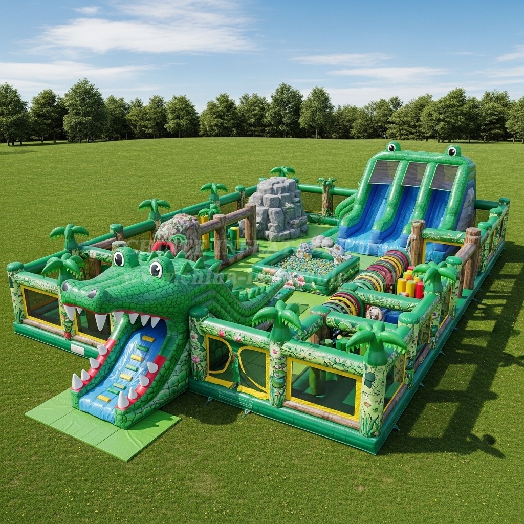 T6-6414 Crocodile Theme Inflatable Funcity