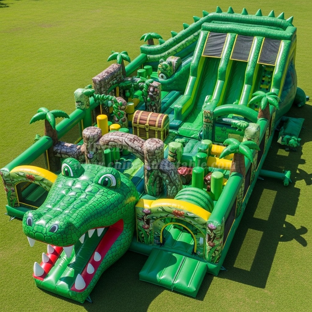 T6-6415 Crocodile Theme Inflatable Funcity