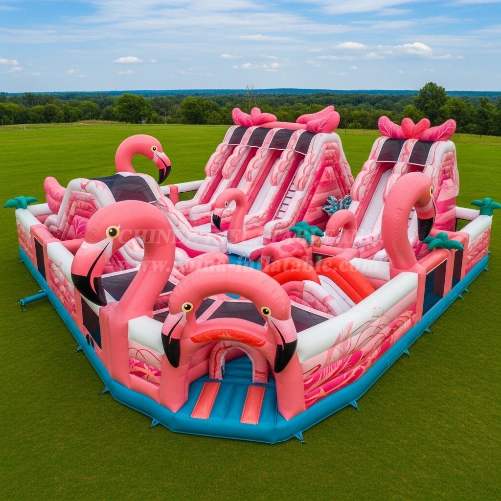 T6-6441 Flamingo Theme Inflatable Funcity
