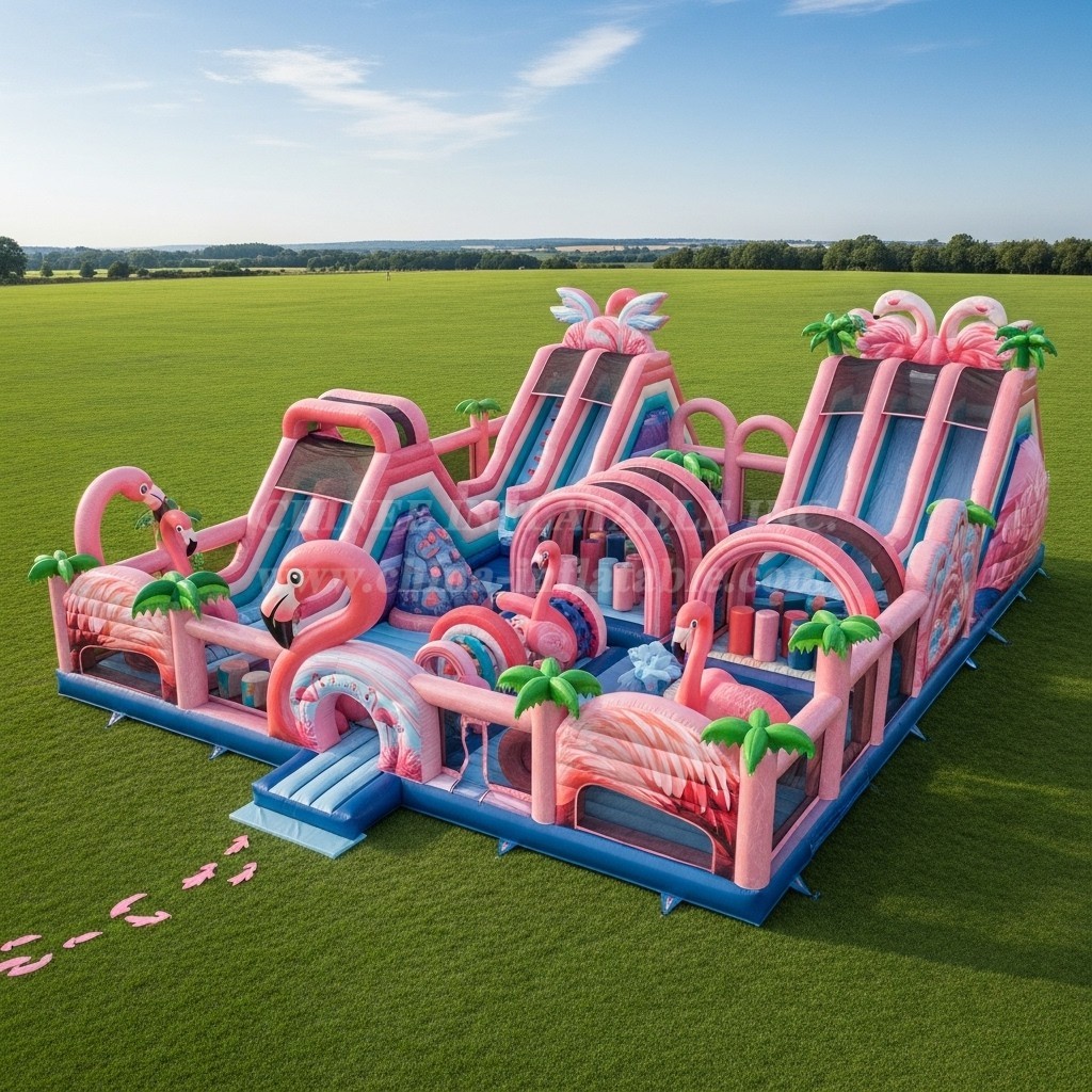T6-6442 Flamingo Theme Inflatable Funcity