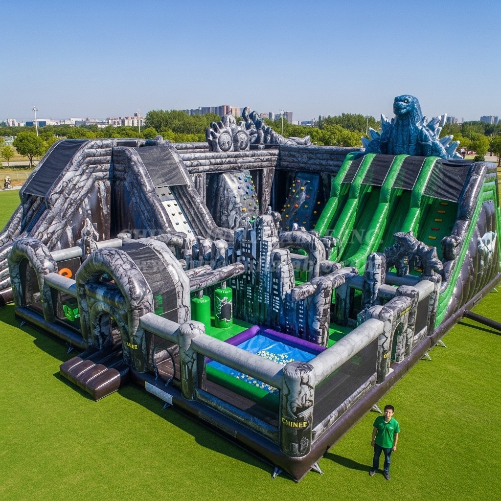 T6-6457 Godzilla Theme Inflatable Funcity