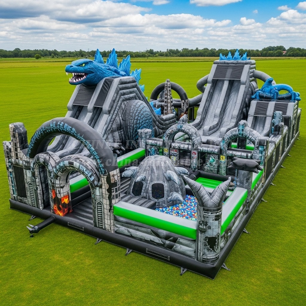T6-6465 Godzilla Theme Inflatable Funcity