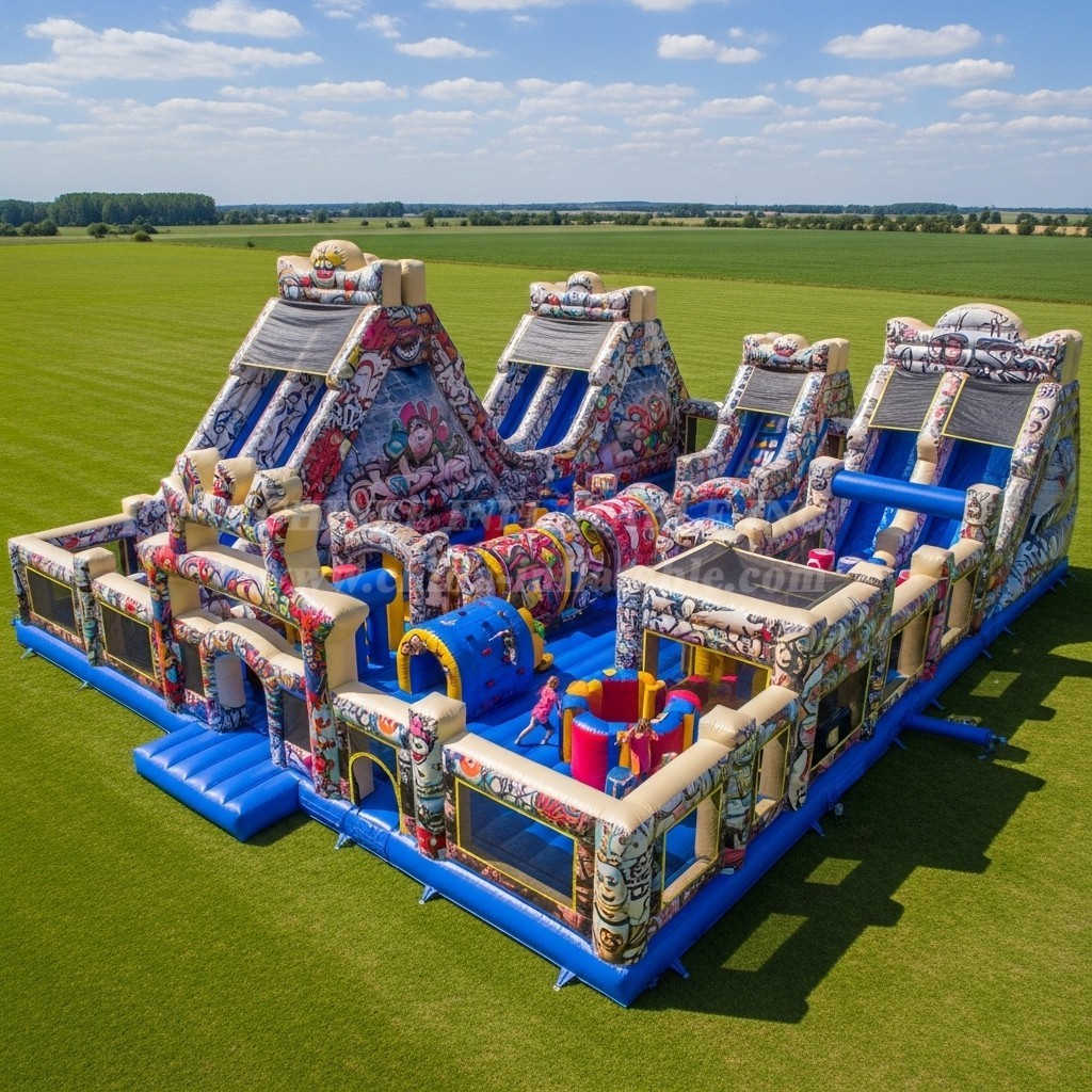 T6-6468 Graffiti Theme Inflatable Funcity