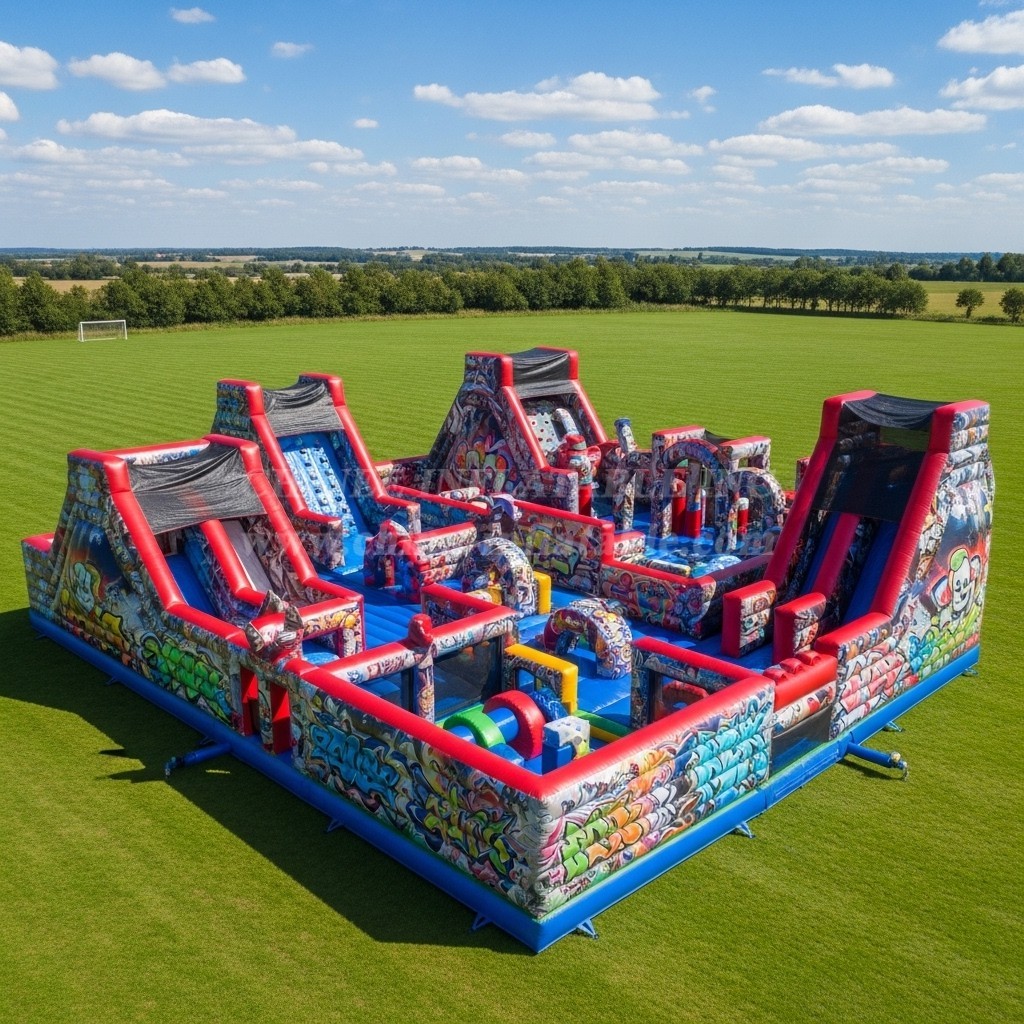 T6-6469 Graffiti Theme Inflatable Funcity