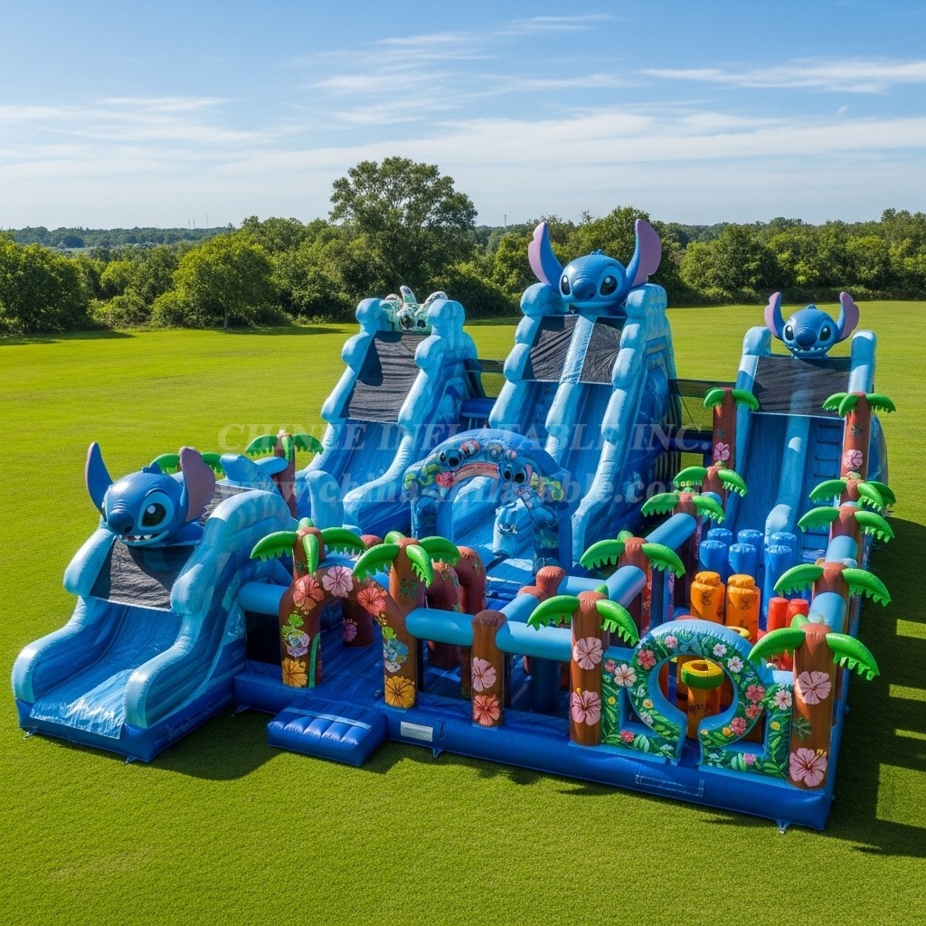 T6-6492 Lilo & Stitch Theme Inflatable Funcity