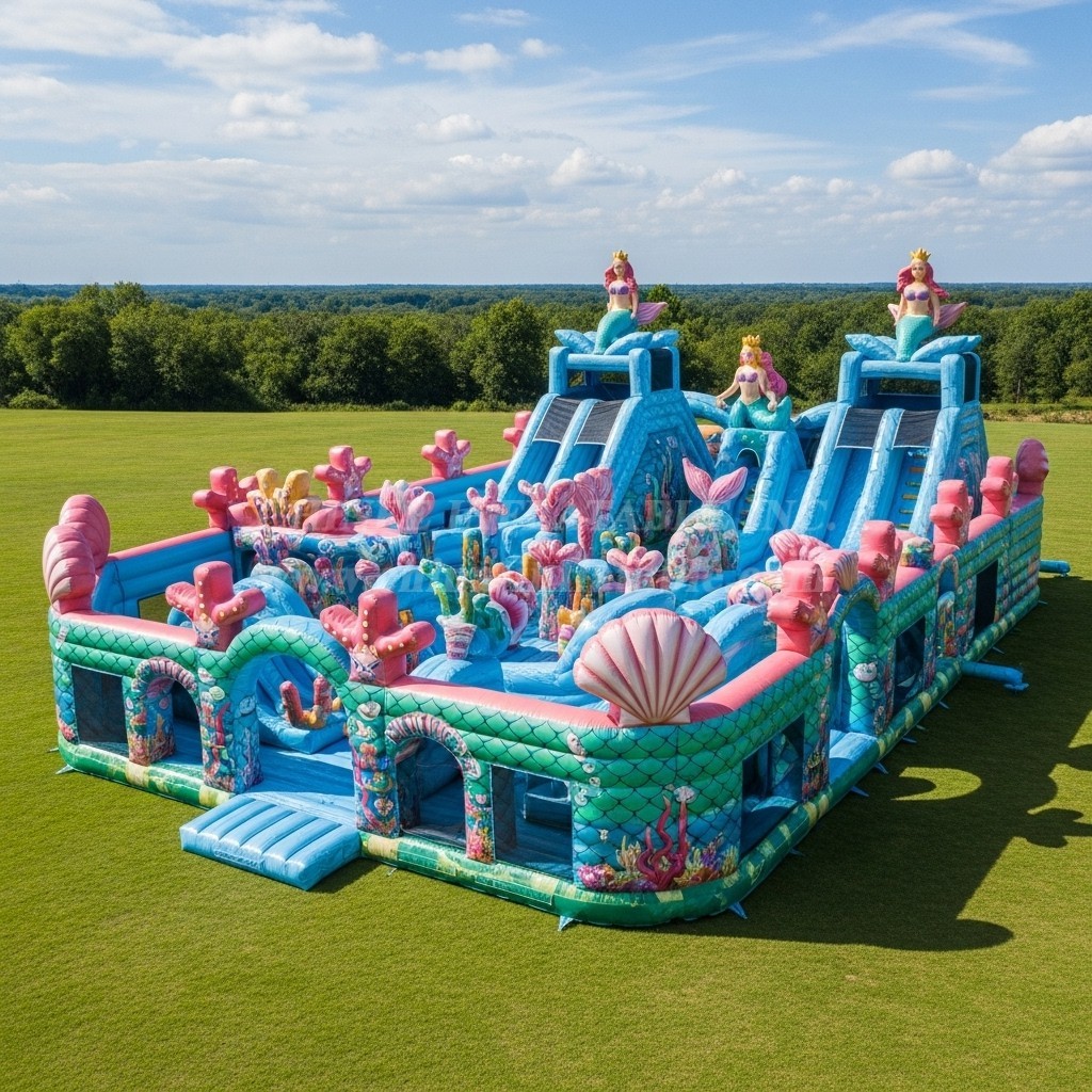 T6-6499 Mermaid Theme Inflatable Funcity