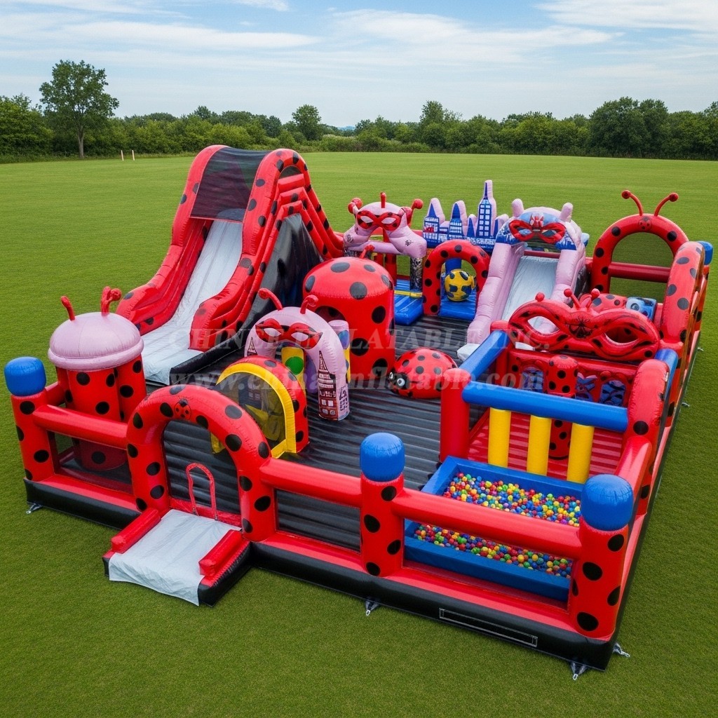 T6-6511 Miraculous Ladybug Theme Inflatable Funcity