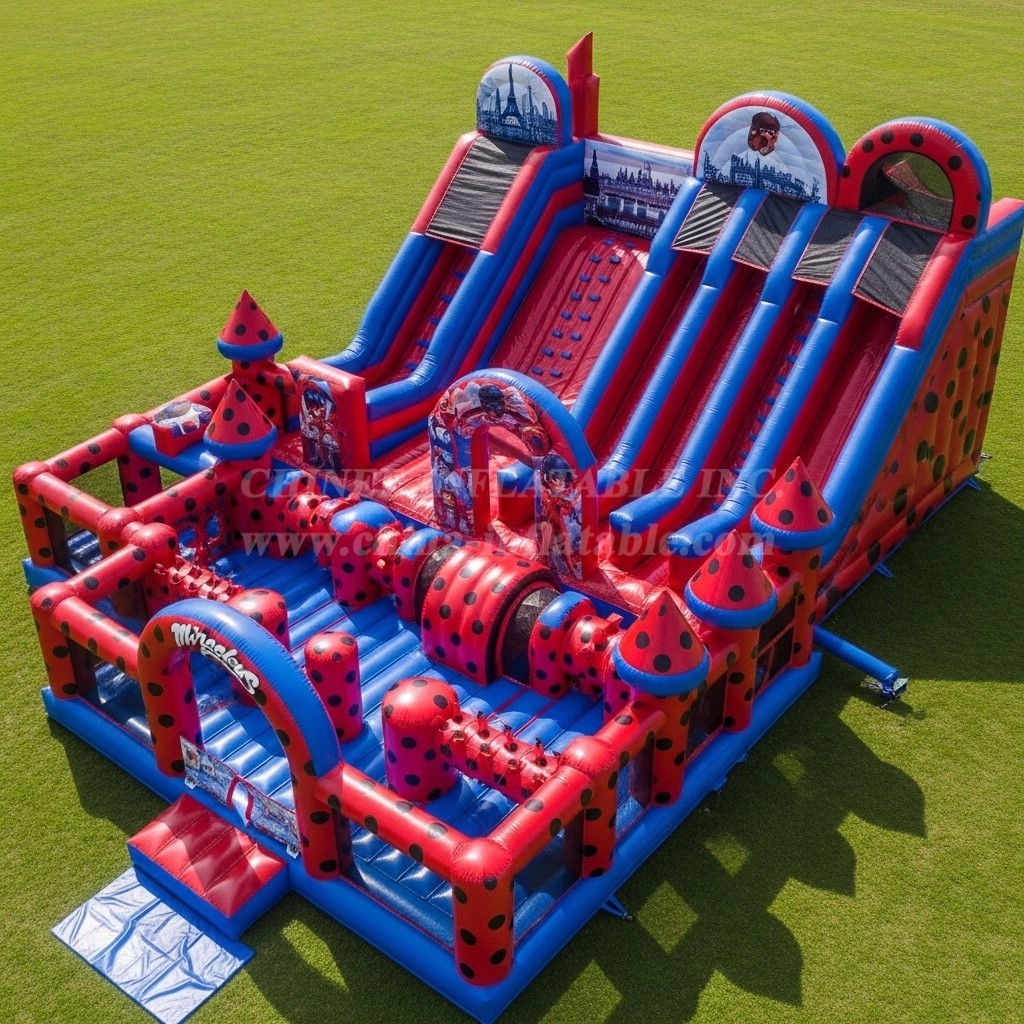 T6-6512 Miraculous Ladybug Theme Inflatable Funcity