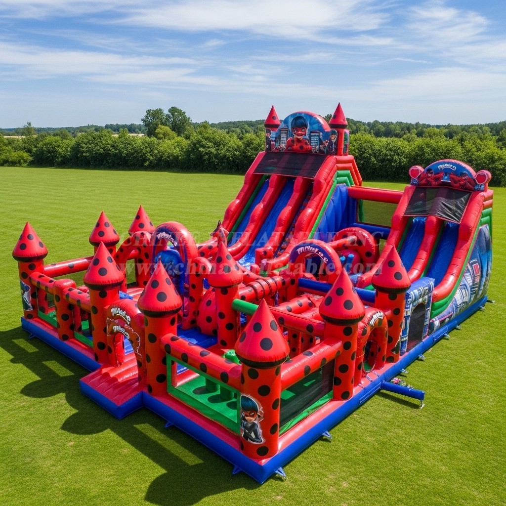 T6-6513 Miraculous Ladybug Theme Inflatable Funcity