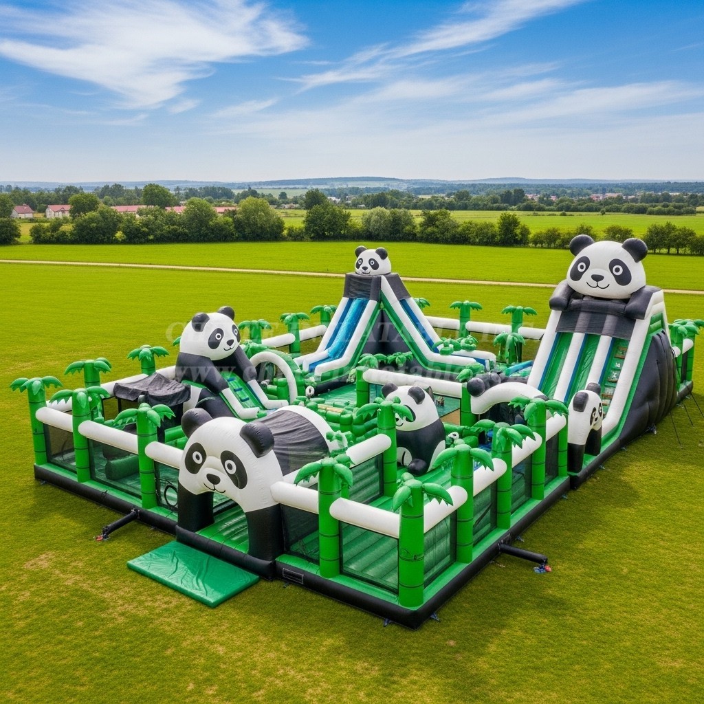T6-6533 Panda Theme Inflatable Funcity