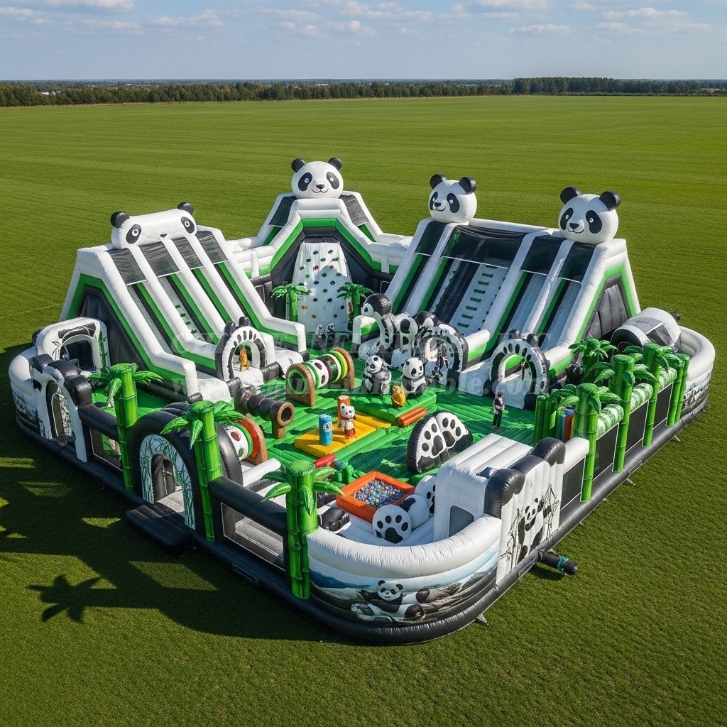 T6-6534 Panda Theme Inflatable Funcity