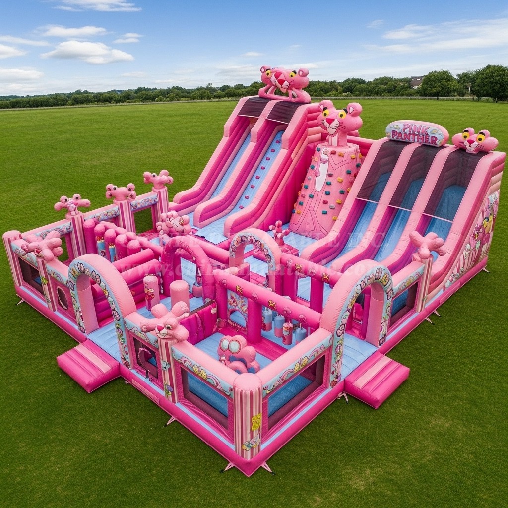 T6-6542 Pink Panther Theme Inflatable Funcity