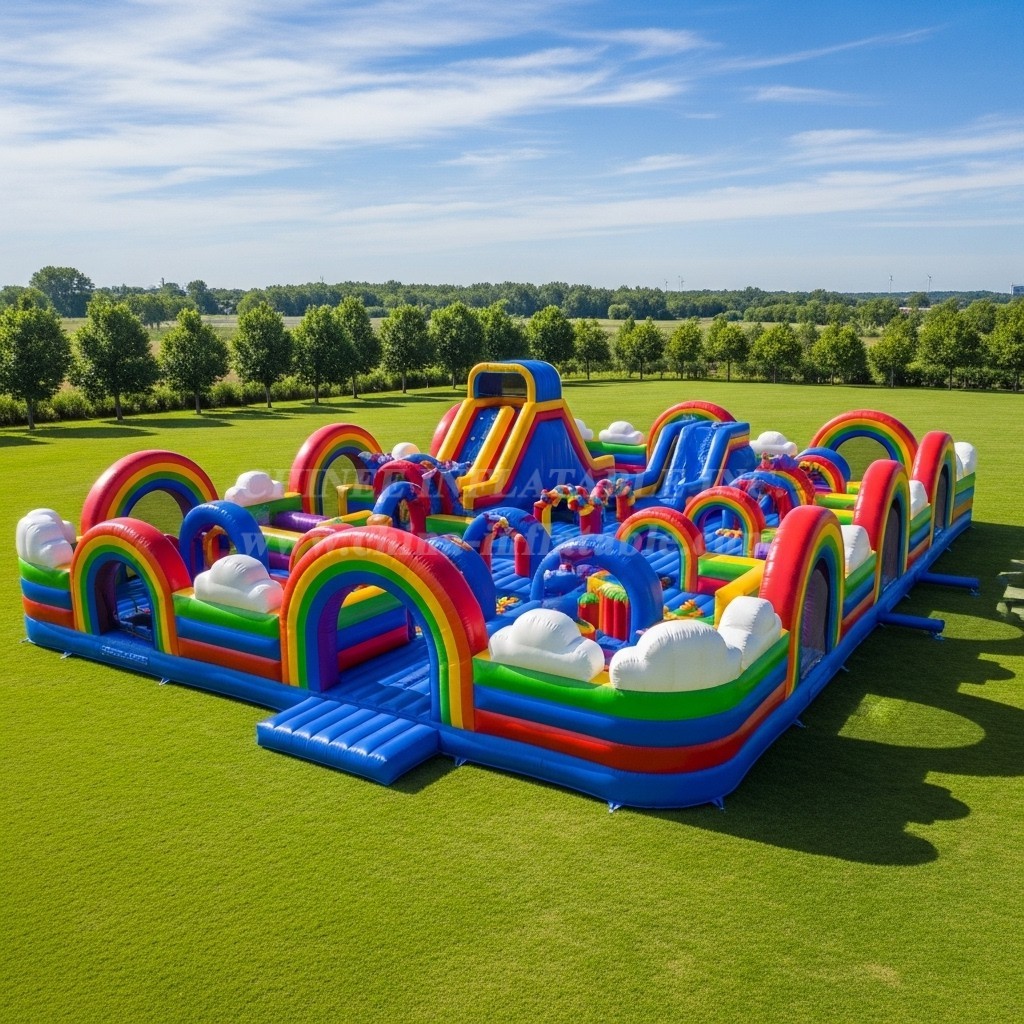 T6-6561 Rainbow Theme Inflatable Funcity