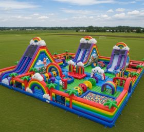T6-6562 Rainbow Theme Inflatable Funcity