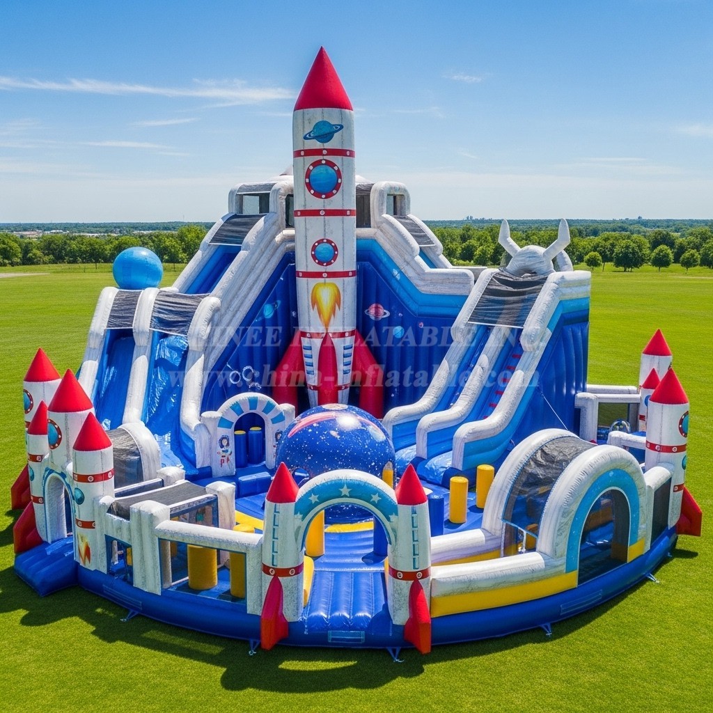 T6-6567 Rocket Theme Inflatable Funcity