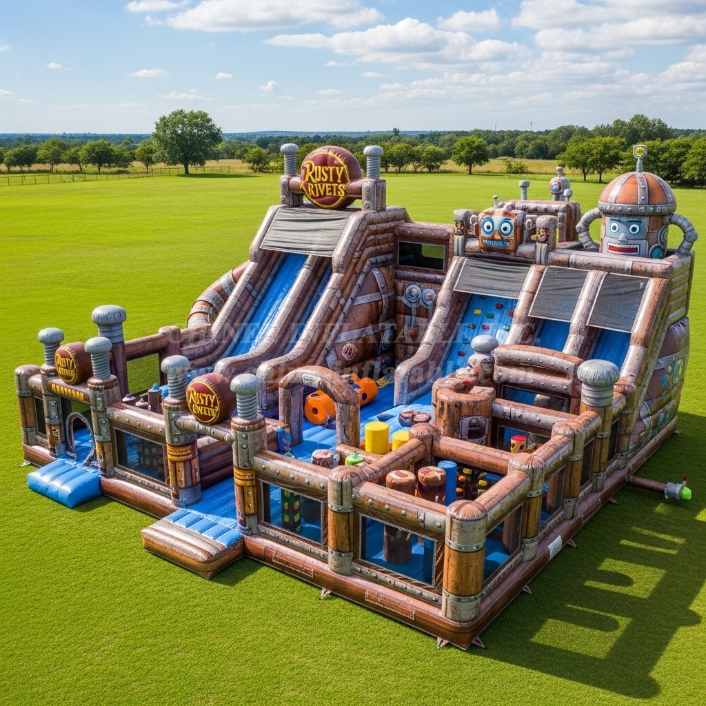 T6-6570 Rusty Rivets Theme Inflatable Funcity
