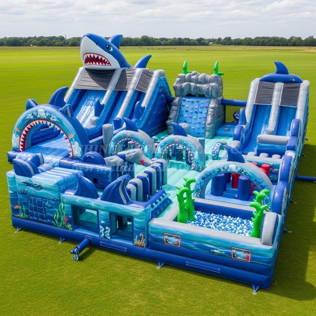 T6-6575 Shark Theme Inflatable Funcity