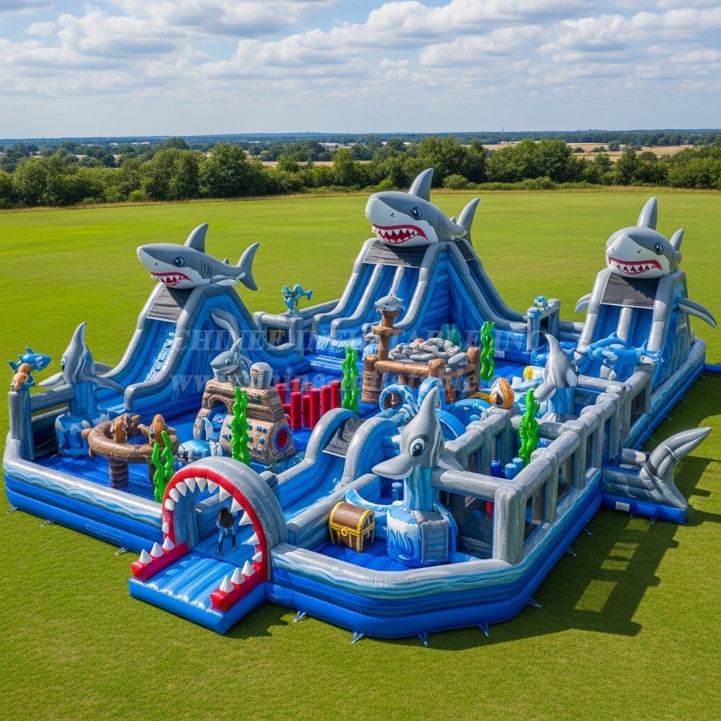 T6-6576 Shark Theme Inflatable Funcity