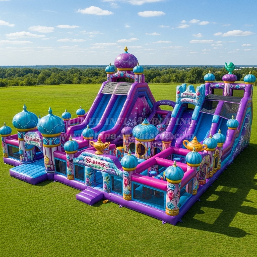 T6-6579 Shimmer & Shine Theme Inflatable Funcity