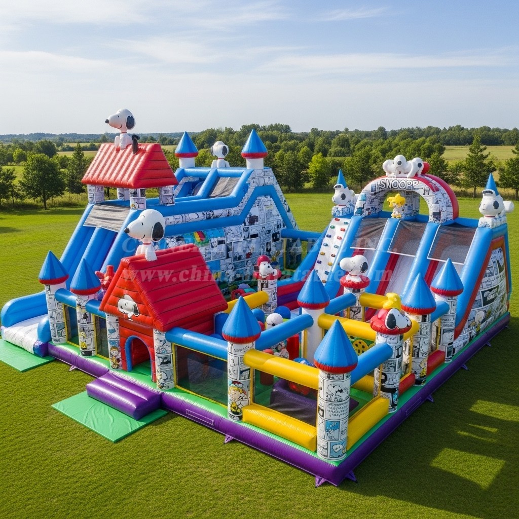 T6-6584 Snoopy Theme Inflatable Funcity