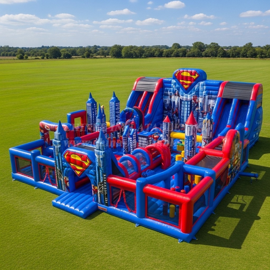 T6-6598 Superman Theme Inflatable Funcity