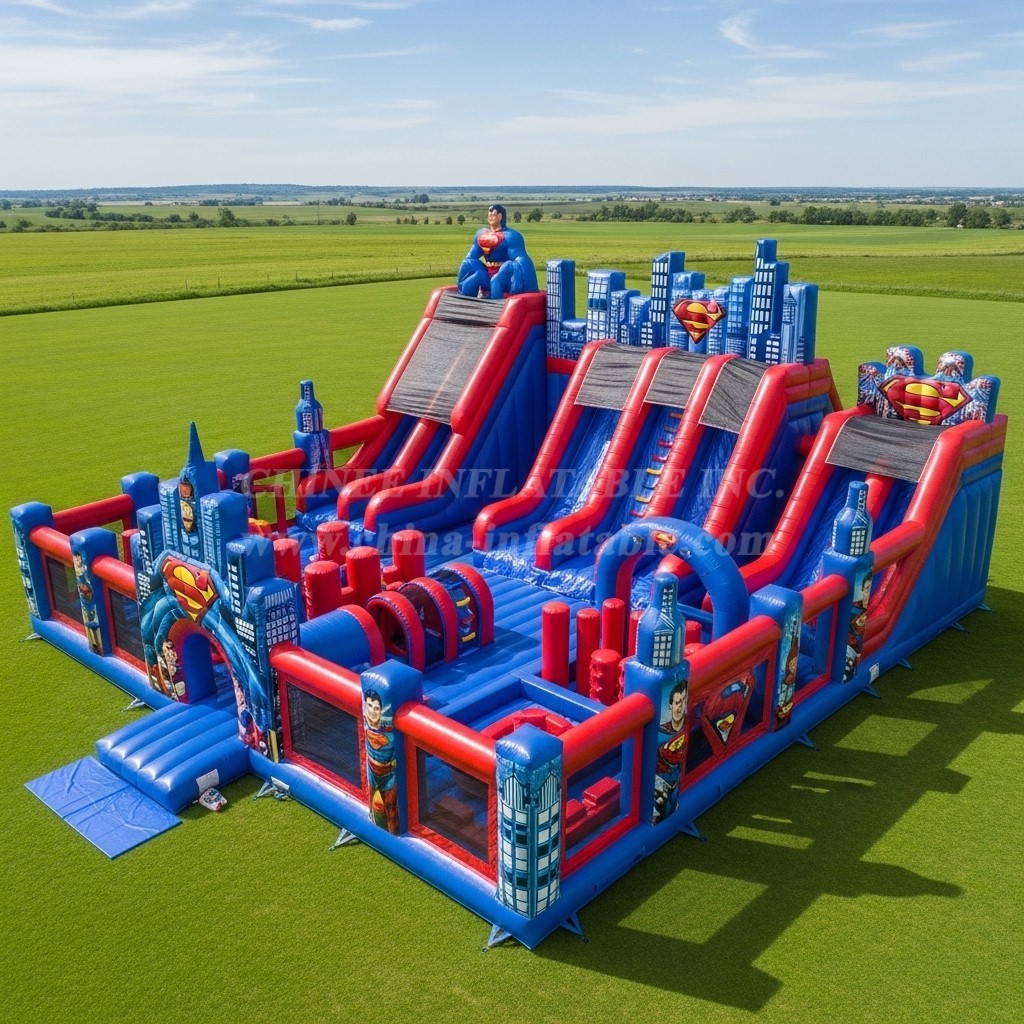 T6-6599 Superman Theme Inflatable Funcity