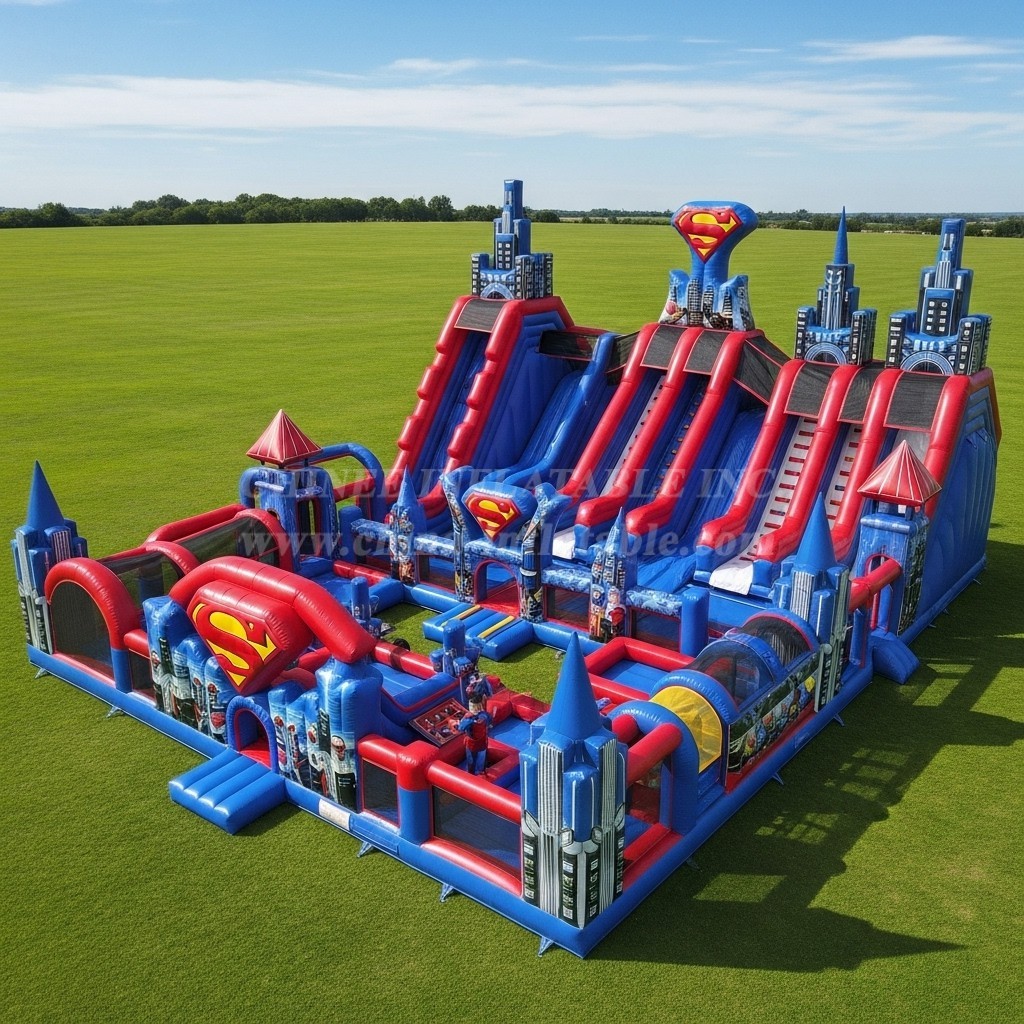 T6-6600 Superman Theme Inflatable Funcity
