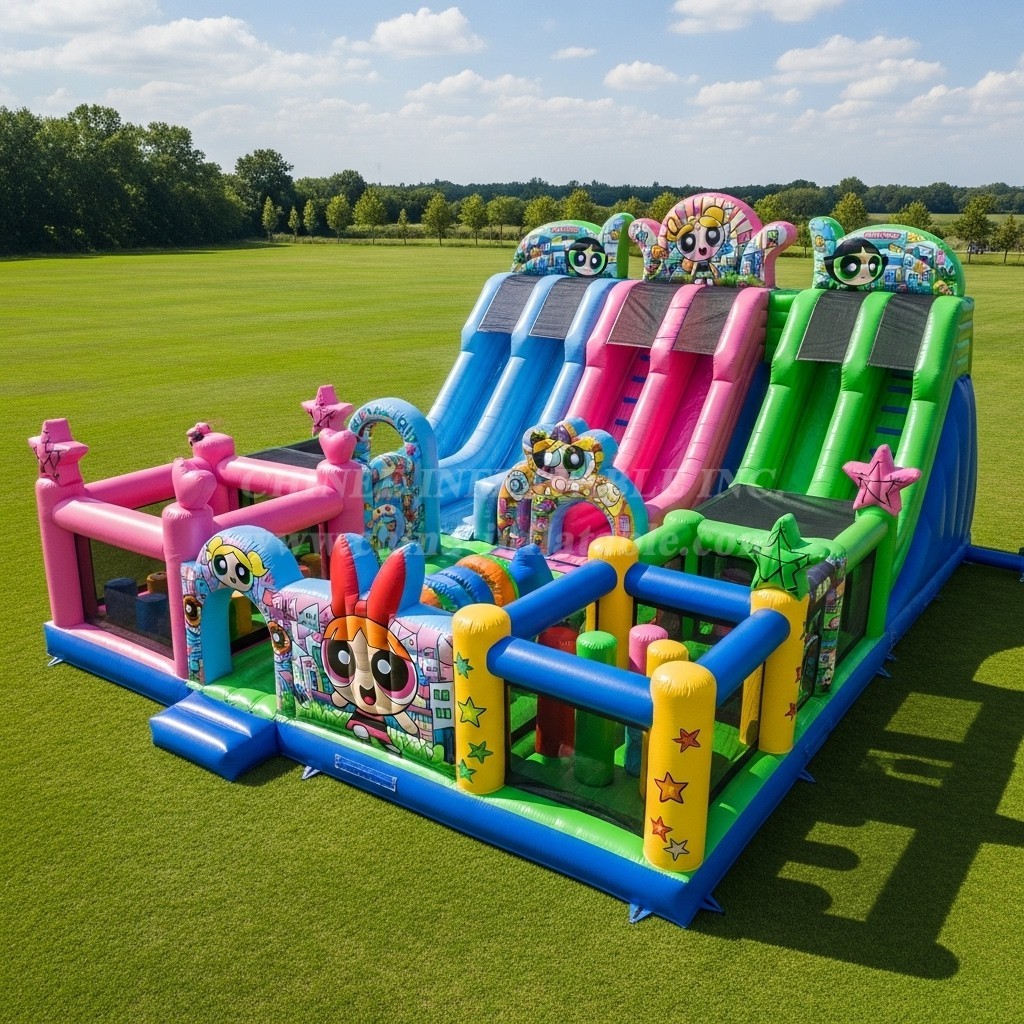 T6-6613 The Powerpuff Girls Theme Inflatable Funcity