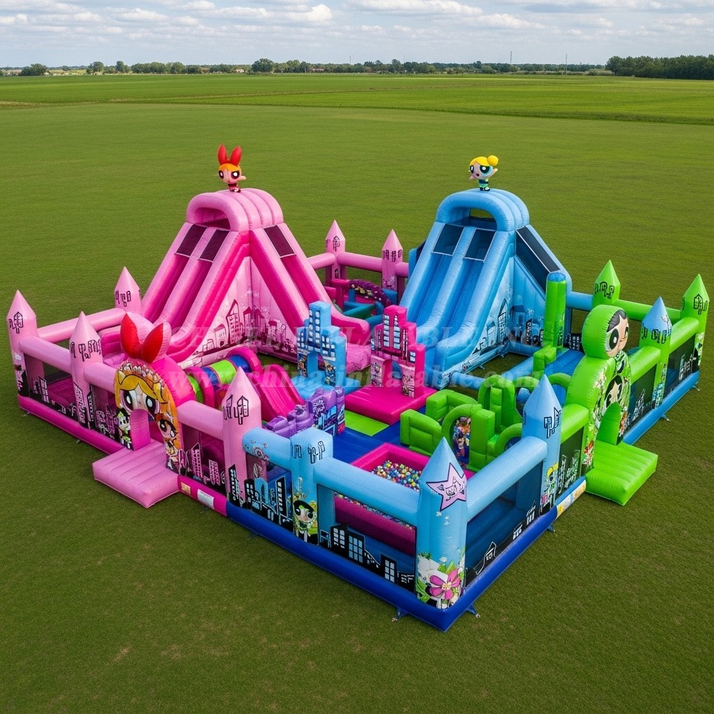 T6-6614 The Powerpuff Girls Theme Inflatable Funcity