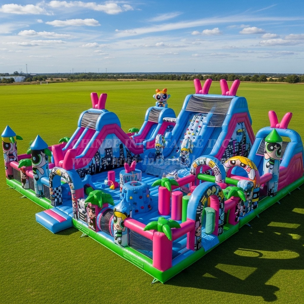 T6-6616 The Powerpuff Girls Theme Inflatable Funcity