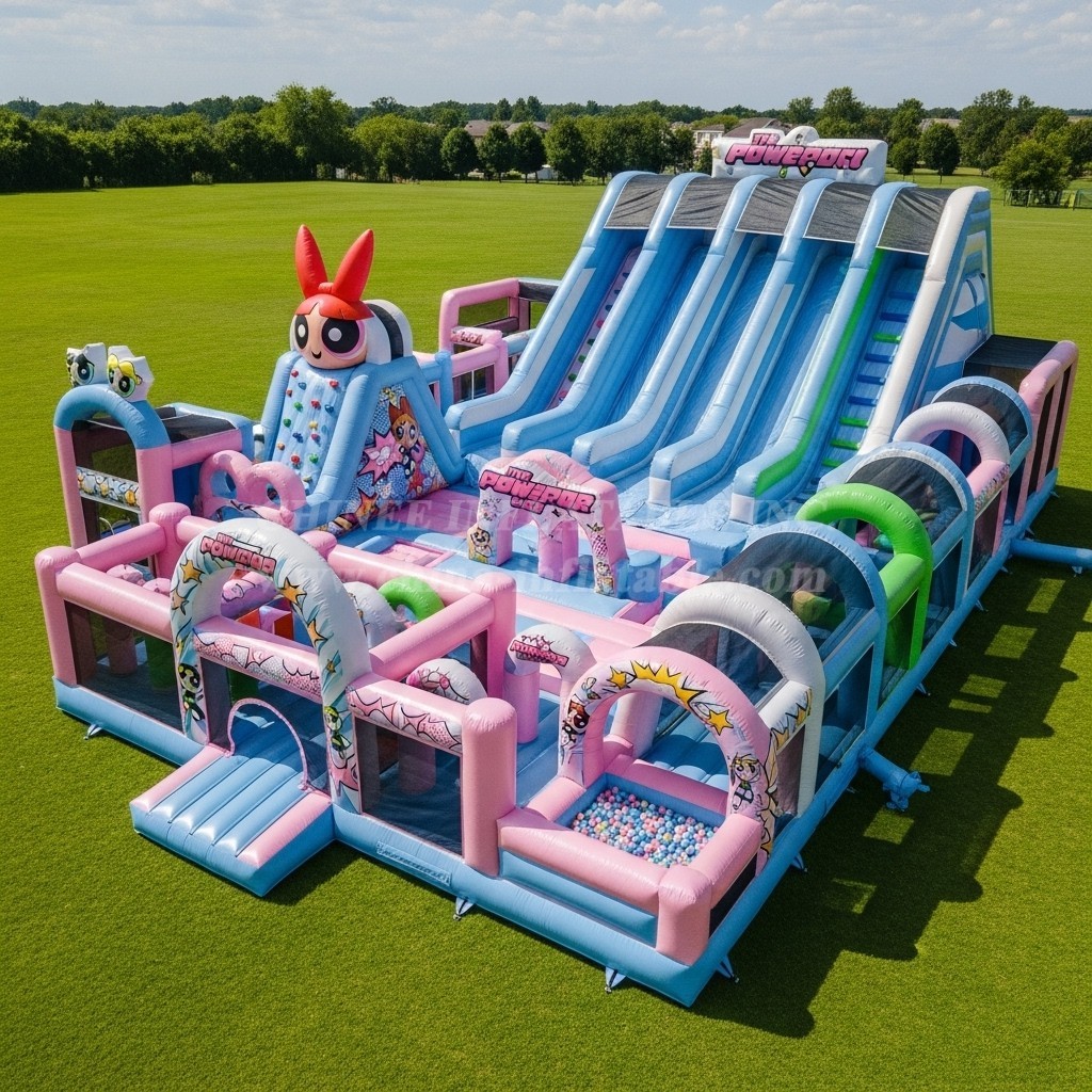 T6-6617 The Powerpuff Girls Theme Inflatable Funcity