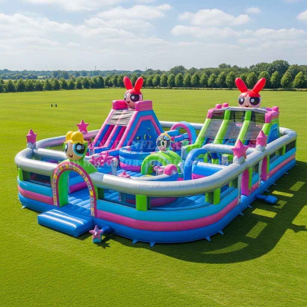T6-6619 The Powerpuff Girls Theme Inflatable Funcity