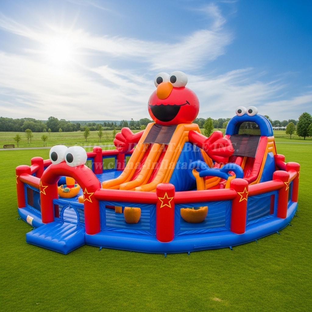 T6-6628 Tickle Me Elmo Theme Inflatable Funcity