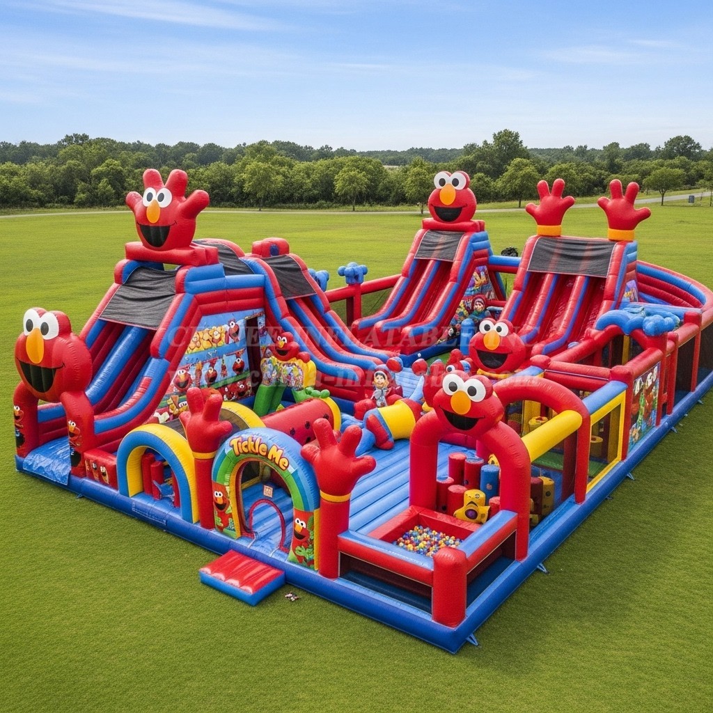 T6-6629 Tickle Me Elmo Theme Inflatable Funcity