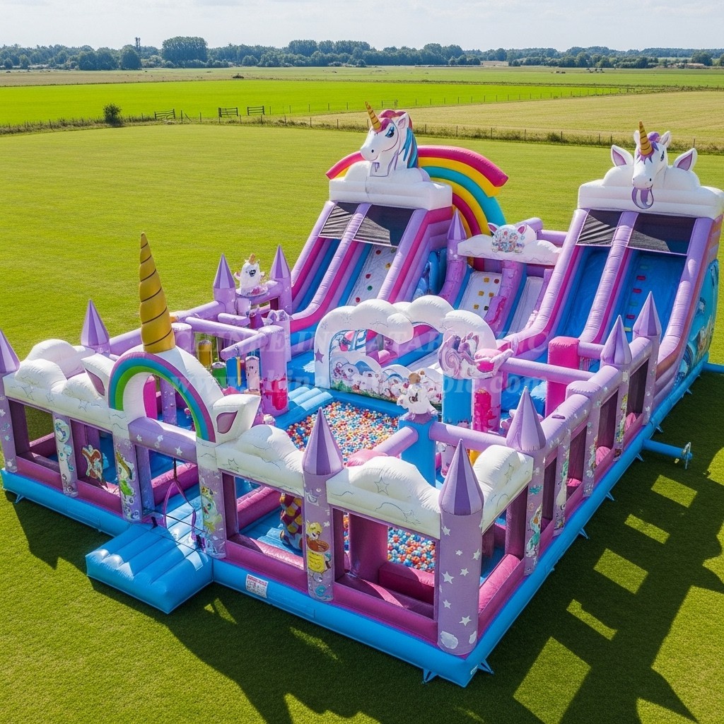 T6-6648 Unicorn Theme Inflatable Funcity