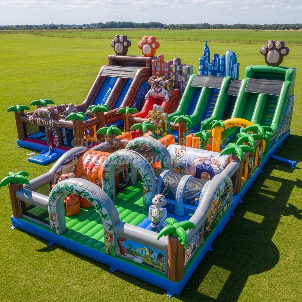 T6-6666 Zootopia Theme Inflatable Funcity