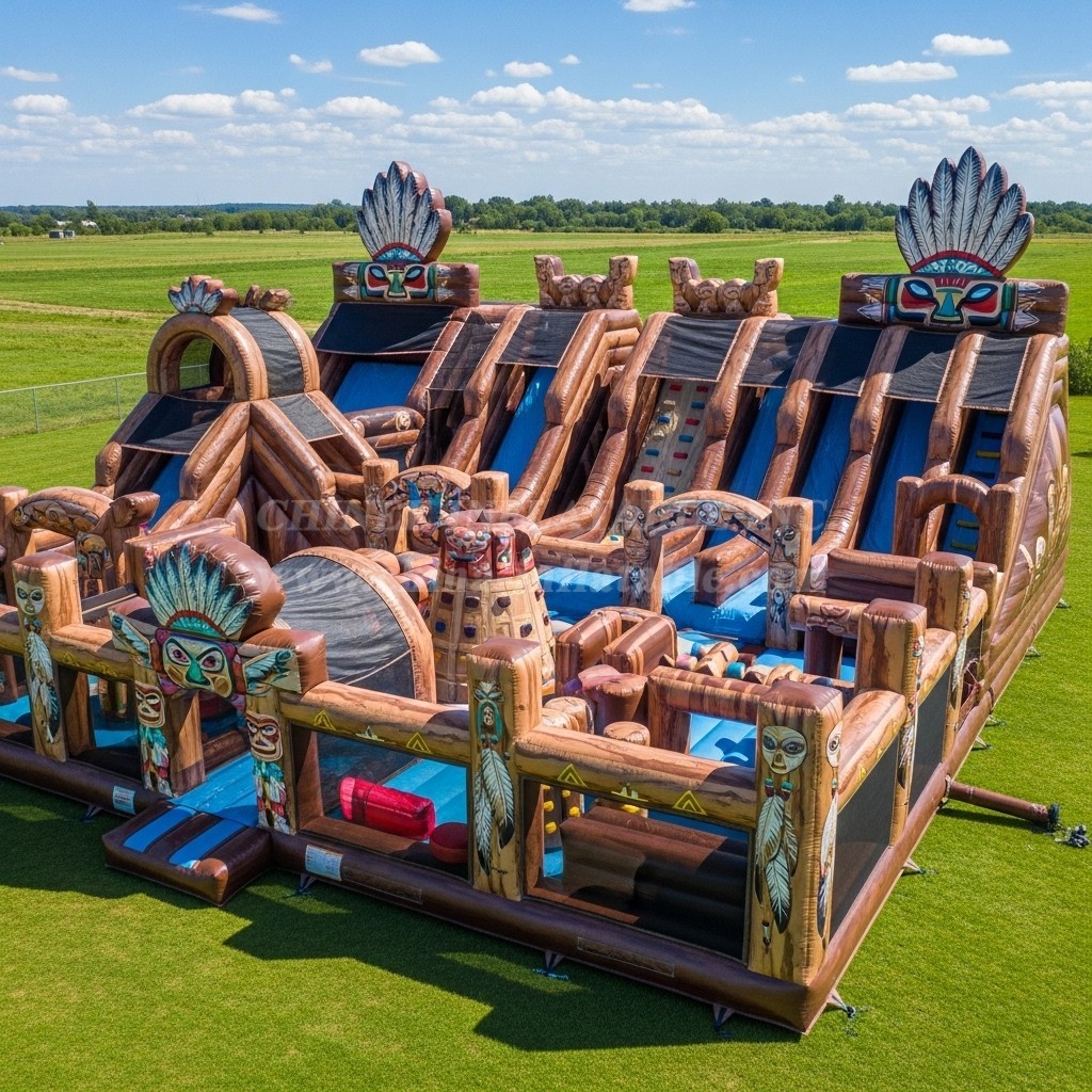T6-6672 American Indian Theme Inflatable Park