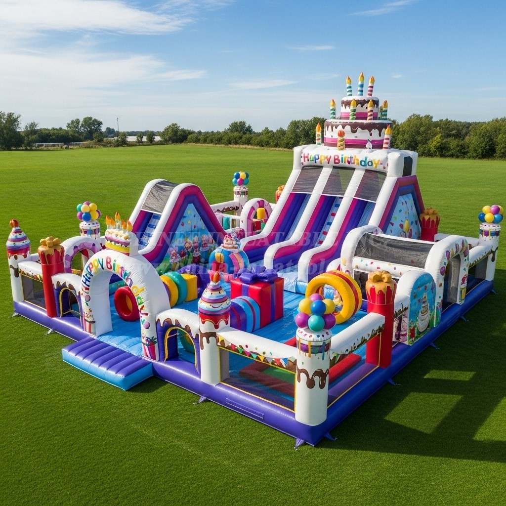 T6-6678 Birthdays Theme Inflatable Park