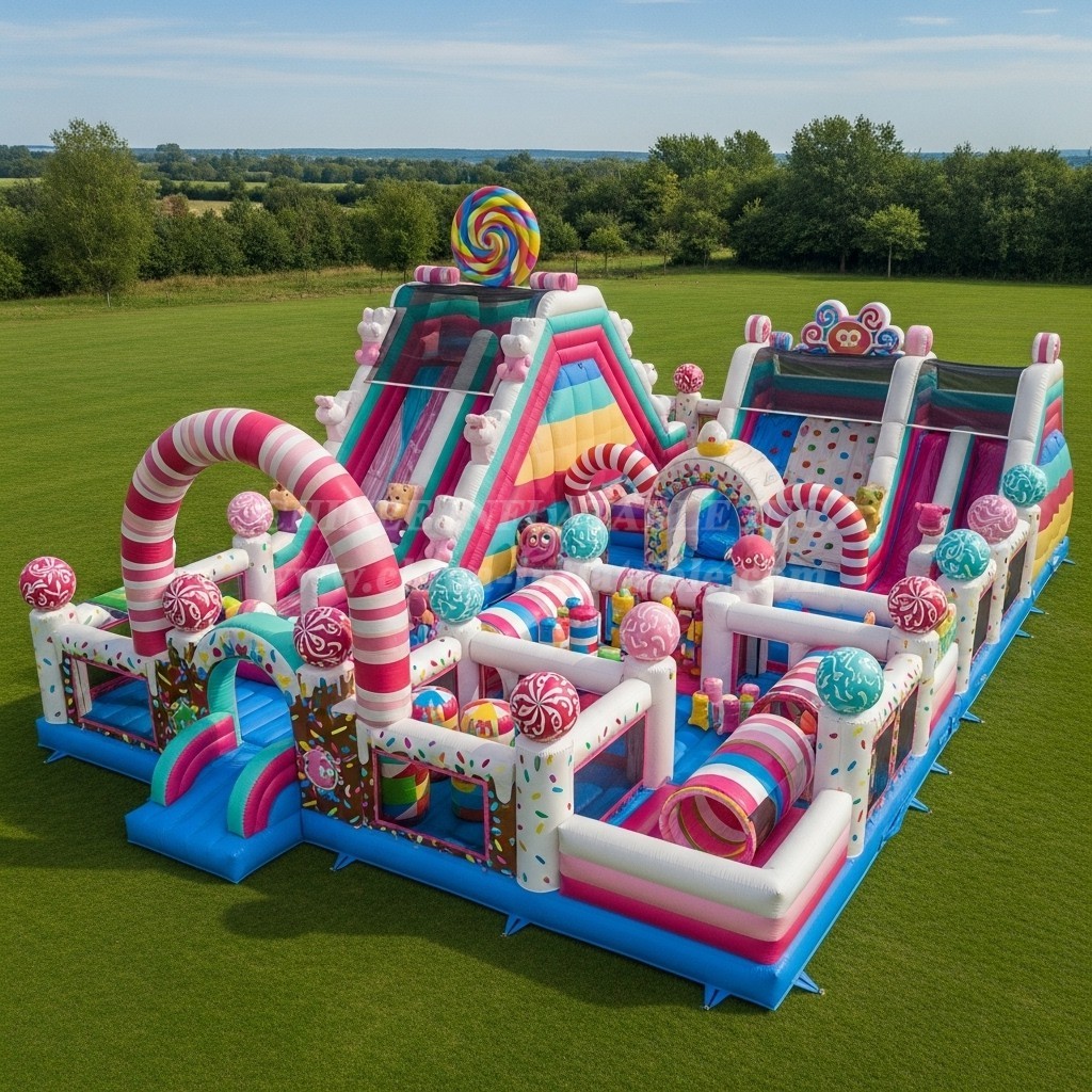 T6-6681 Candy Theme Inflatable Park