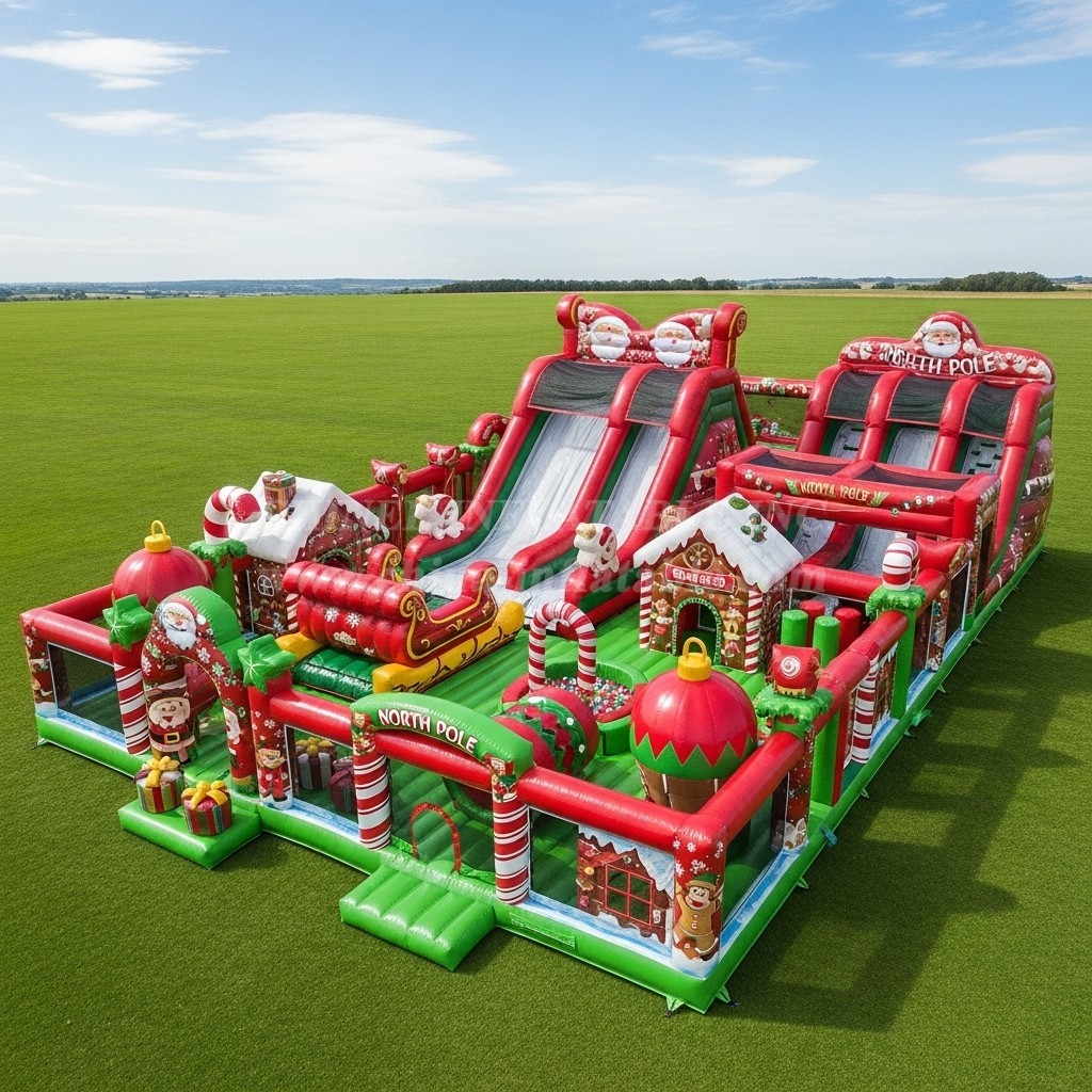 T6-6684 Christmas Theme Inflatable Park