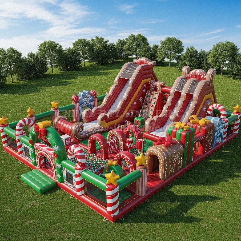 T6-6686 Christmas Theme Inflatable Park