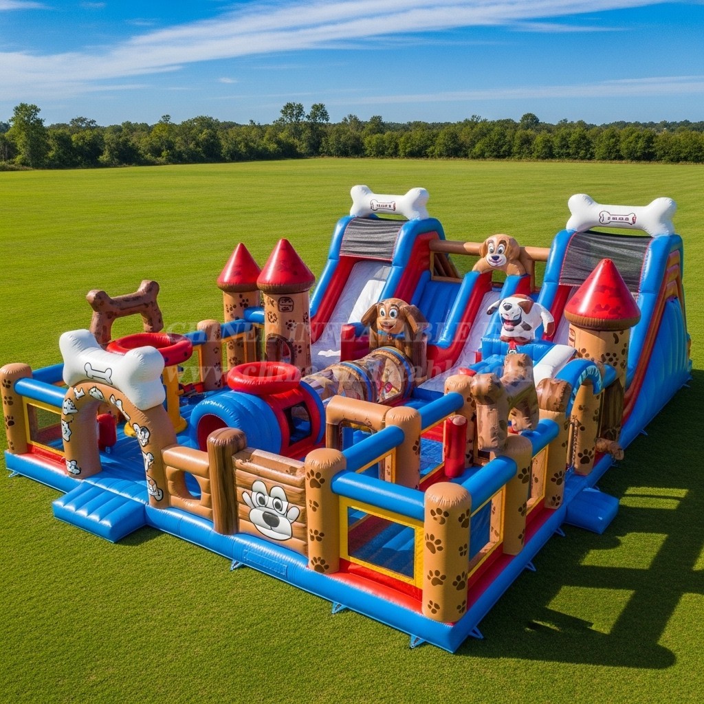 T6-6701 Dog Theme Inflatable Park